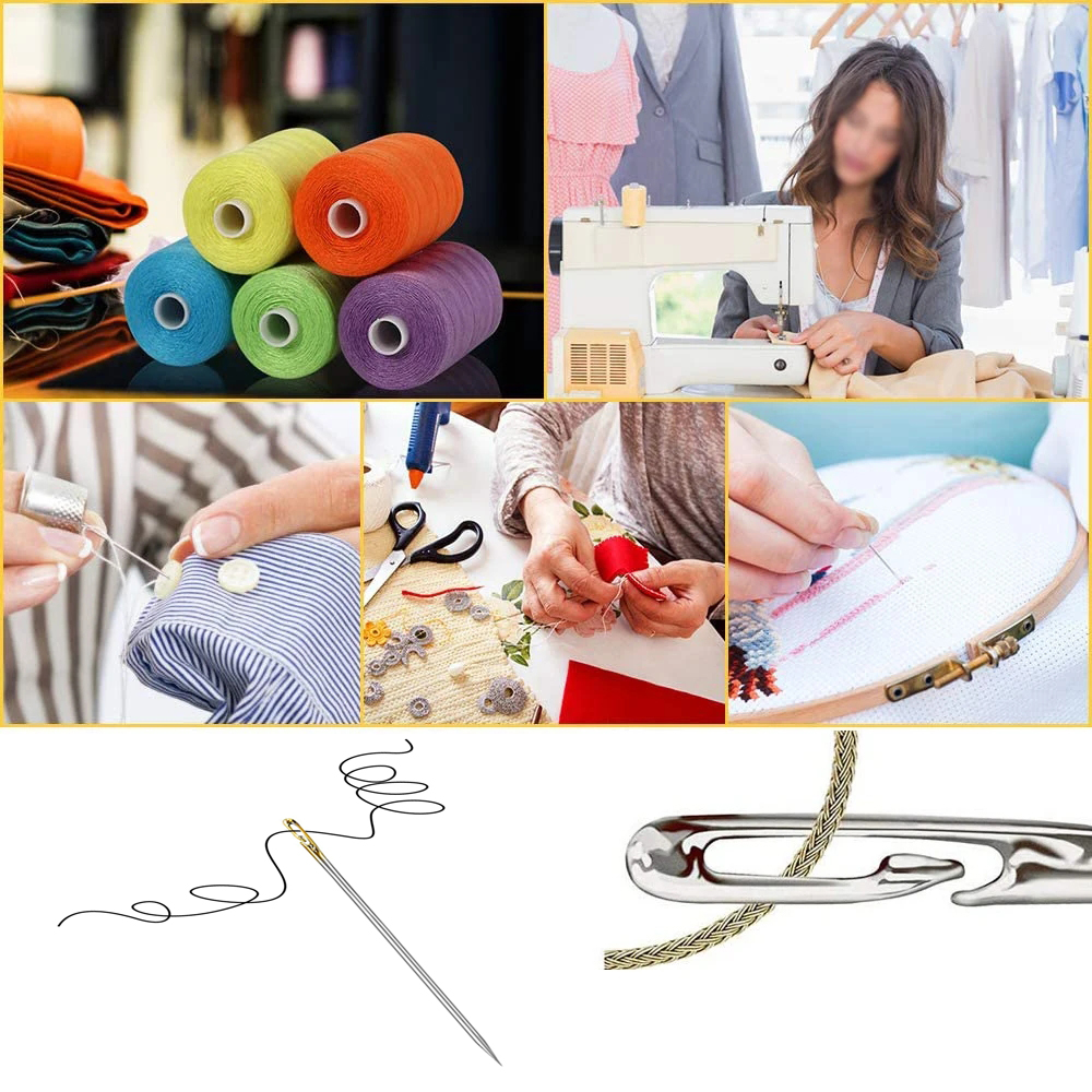 Blind needle elderly needle side hole stainless steel hand home sewing ...
