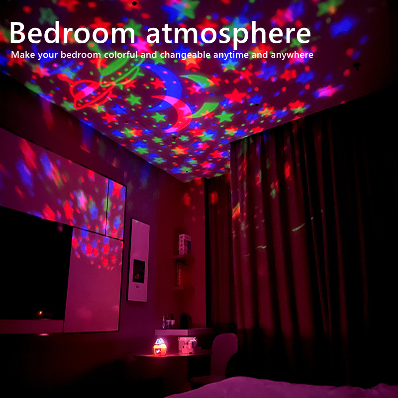 Northern Lights LED Projector Rotating Disco Light + Remote Control USB ...
