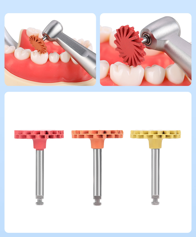 AZDENT Dental Composite Finishing & Polishing Brushes - Silicone Polishers RA 2.35mm - USA