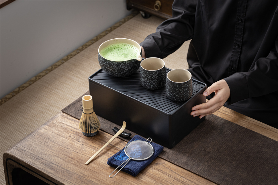 TEANAGOO Kit Matcha + 2 tazas con caja de almacenamiento, juego de 12  piezas de té Matcha de viaje, cuenco de cerámica para matcha (18 onzas),  taza de