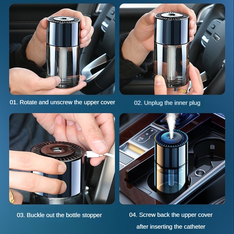 Smart Aroma Diffuser Wireless Car Perfume Car Air Freshener Deodorant ...