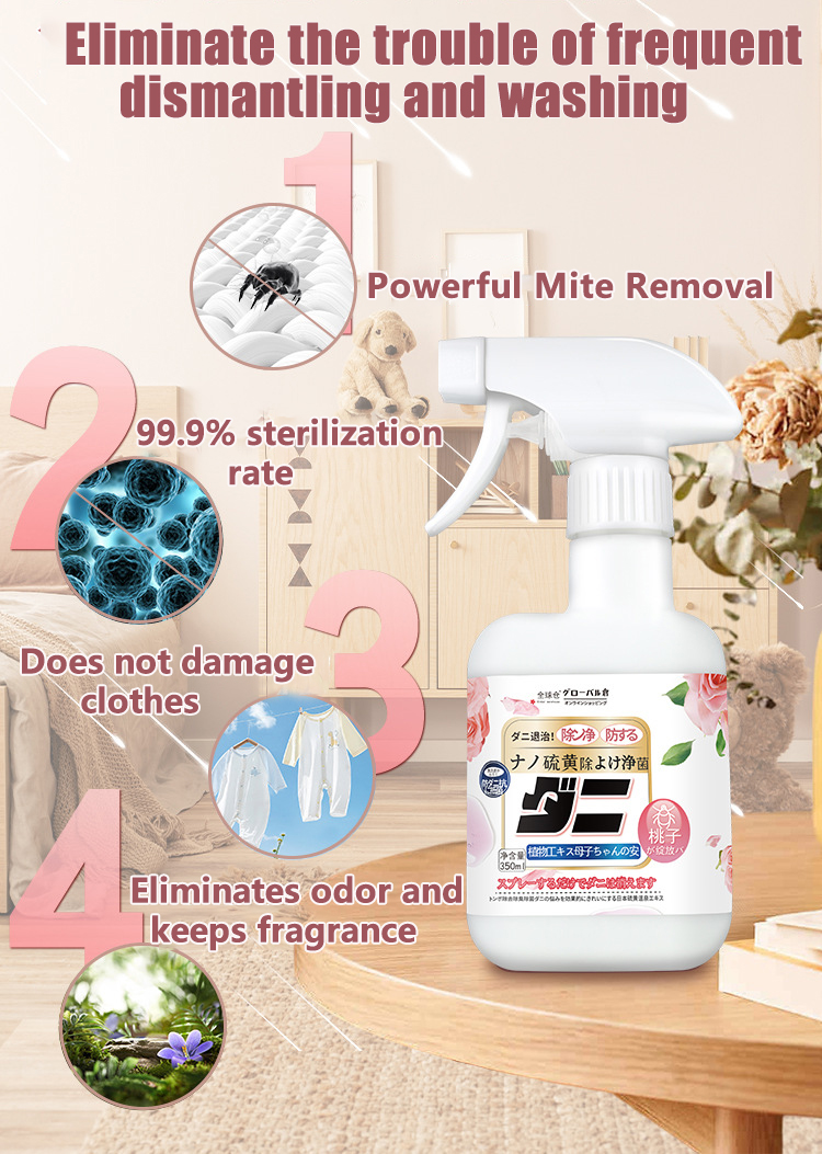 【Harmless to people and pets 】Van Bed bug killer Bed bug spray Mite