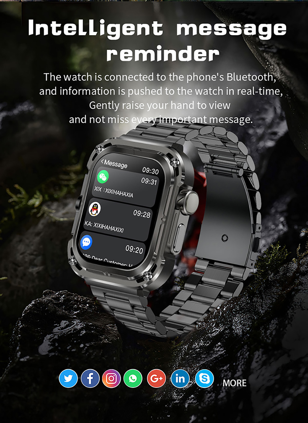 Xiaomi Smart Watch Men Women Bluetooth Call Compass NFC With Gesture