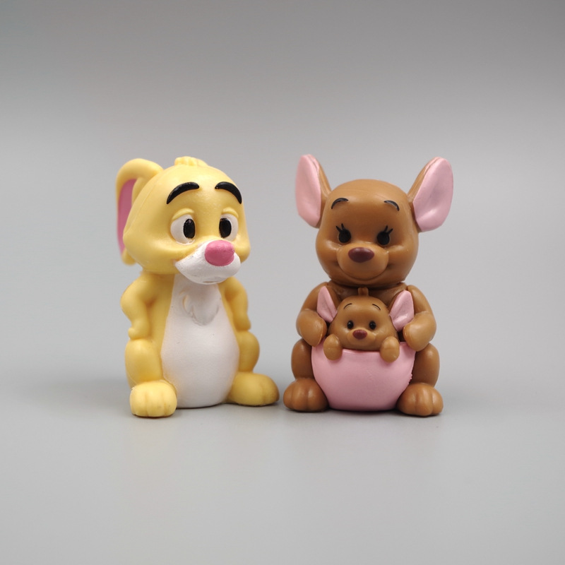 10Pcs/Set 5-6cm Disney Anime Cartoon Winnie the Pooh Piglet Robin ...
