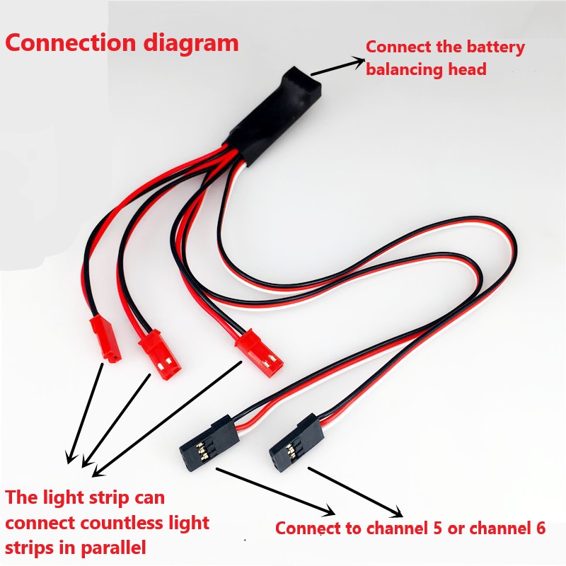 12V LED Strip Colorful Navigate Lights 140CM with LED Controller for ...