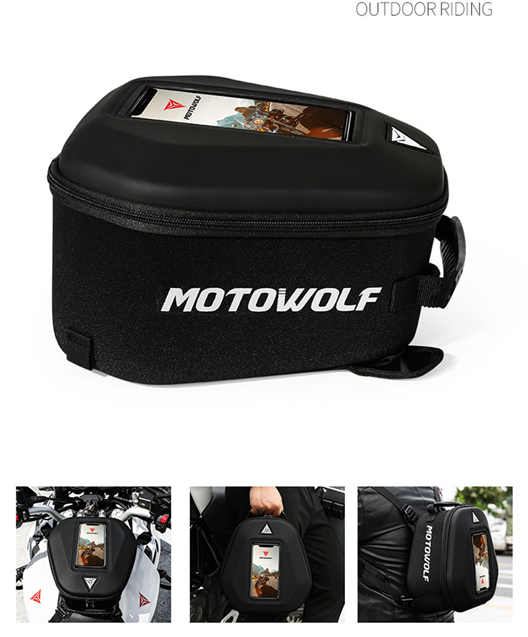 Motowolf Waterproof Motorcycle Backpack Large Capacity Motorbike Fuel ...