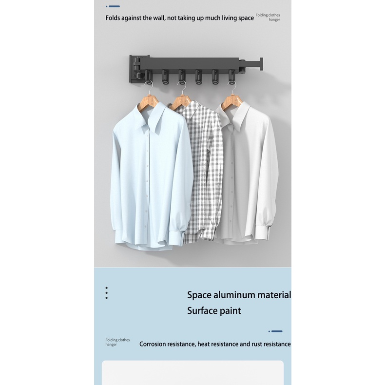 Clothes Drying Rack Foldable Hanger Retractable Line- Nger Collapsible ...