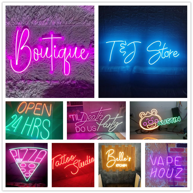 6X12mm LED Neon Flexible Strip Light 12V for DIY Signage (12 colors for ...