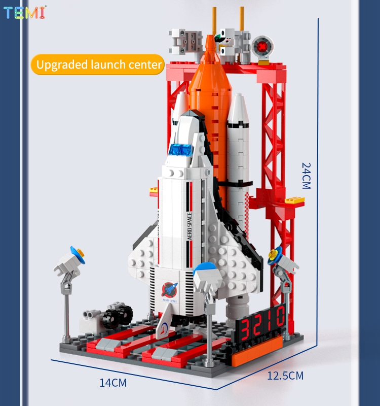 TEMI Space Shuttle Building Blocks for Boys Large Box Gift Aircraft ...