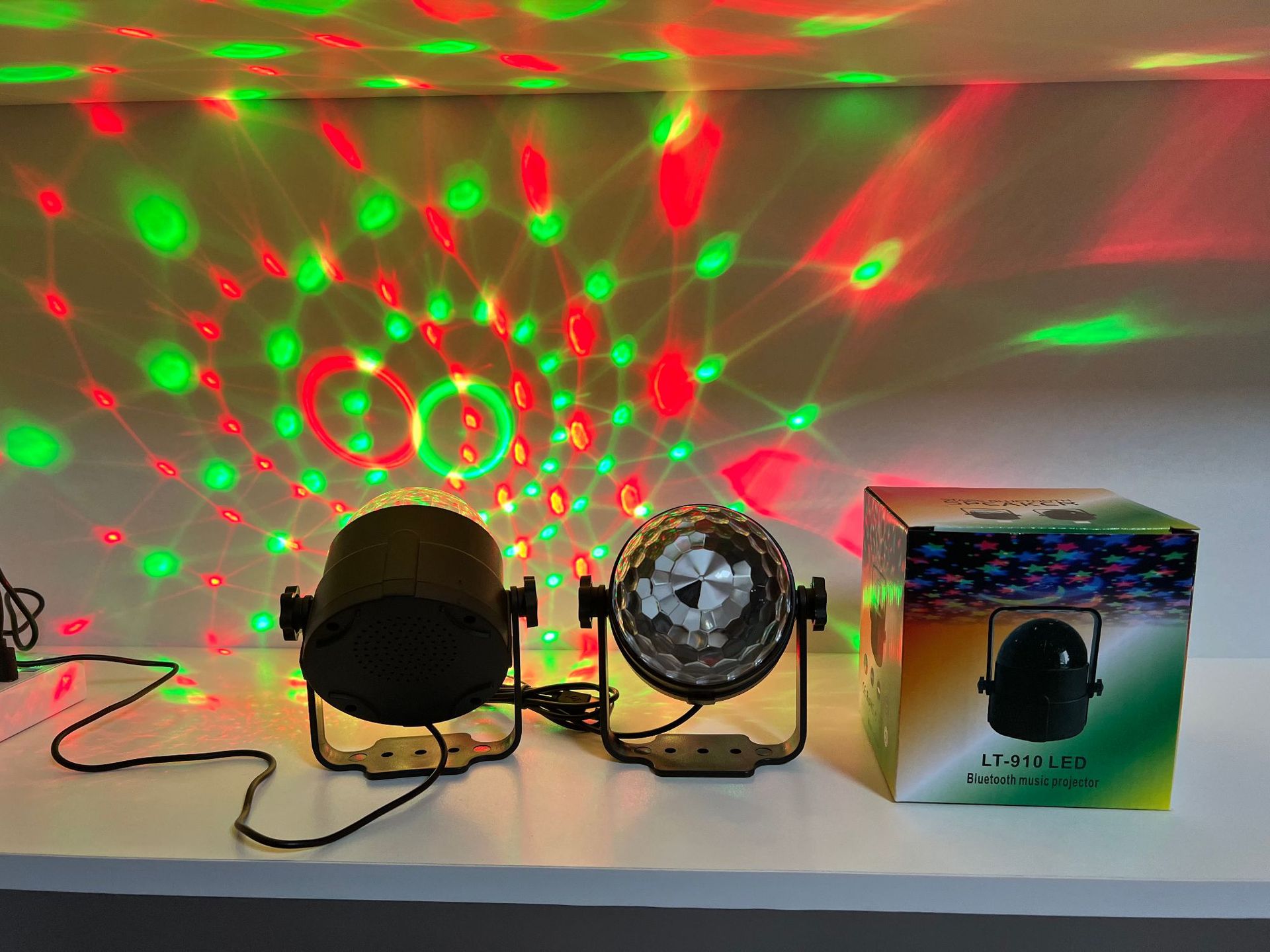 LED mini crystal magic ball USB Party Lights with Remote Control Dj ...
