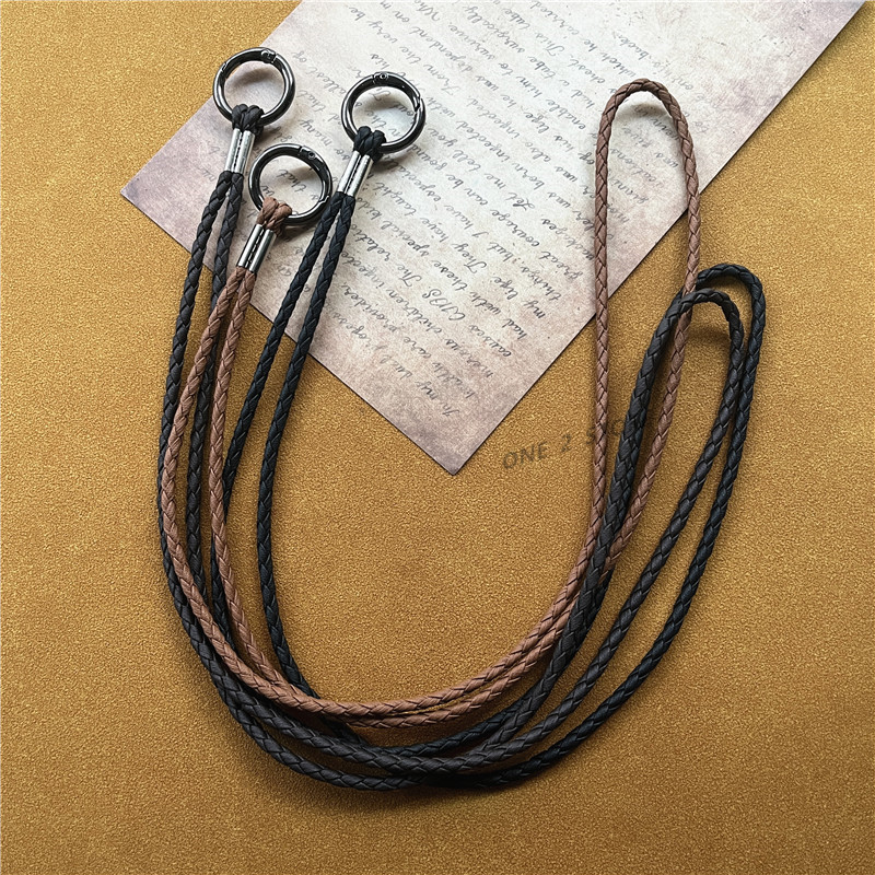 High Quality Leather Rope PU Braided Straps For Keys Lanyard Mobile ...