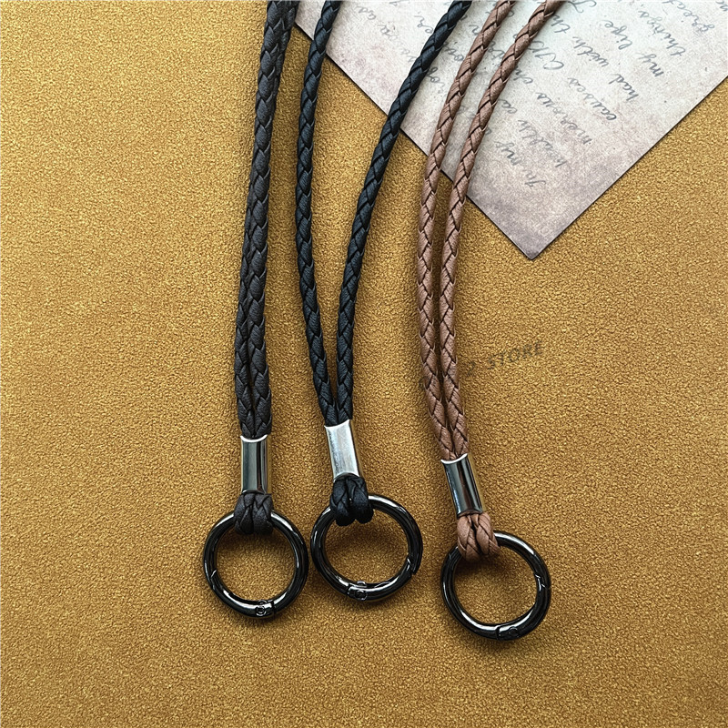 High Quality Leather Rope PU Braided Straps For Keys Lanyard Mobile ...