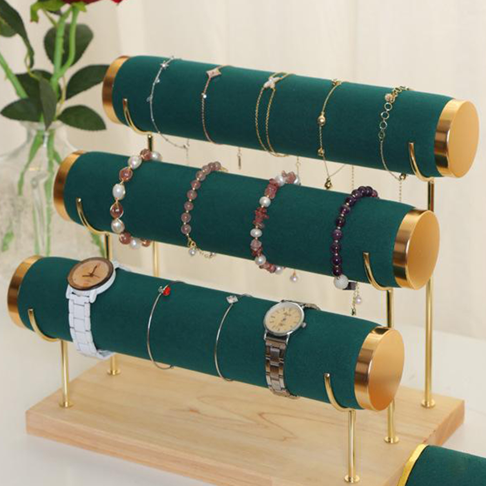 Detachable Bracelet Holder, Three Tier Racks Jewelry Display Stand ...