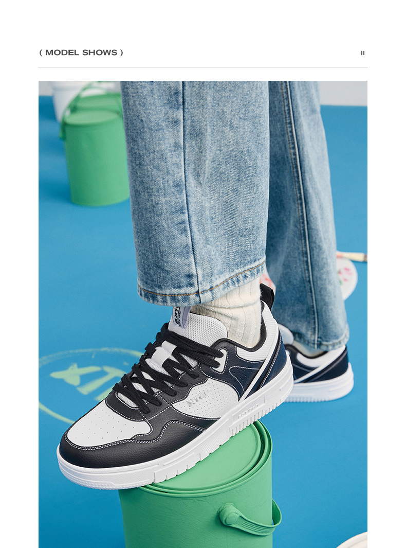 Xtep Mumbai Men Lace Up Street Sneakers