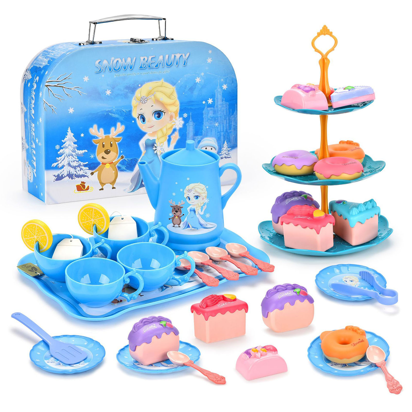 Fisher Price CUTE STONE Kids Tea Party Set With Light, Music, And