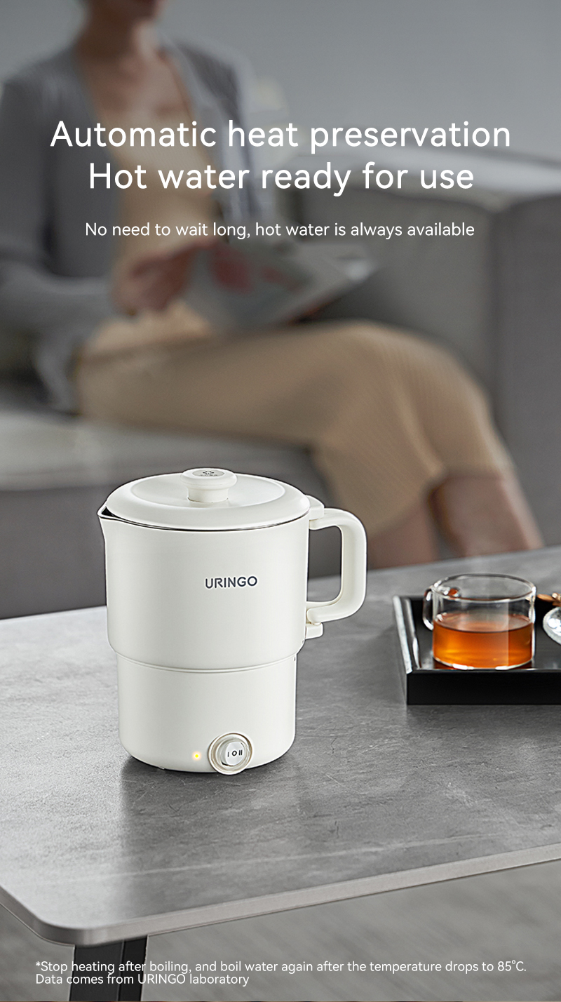 URINGO Foldable Electric Kettle Mini Size Portable To Travel Global Use ...