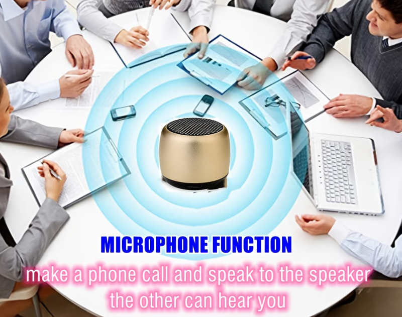 M1 Wireless Mini Bluetooth Speaker Metal Outdoor Subwoofer Stereo Sound ...