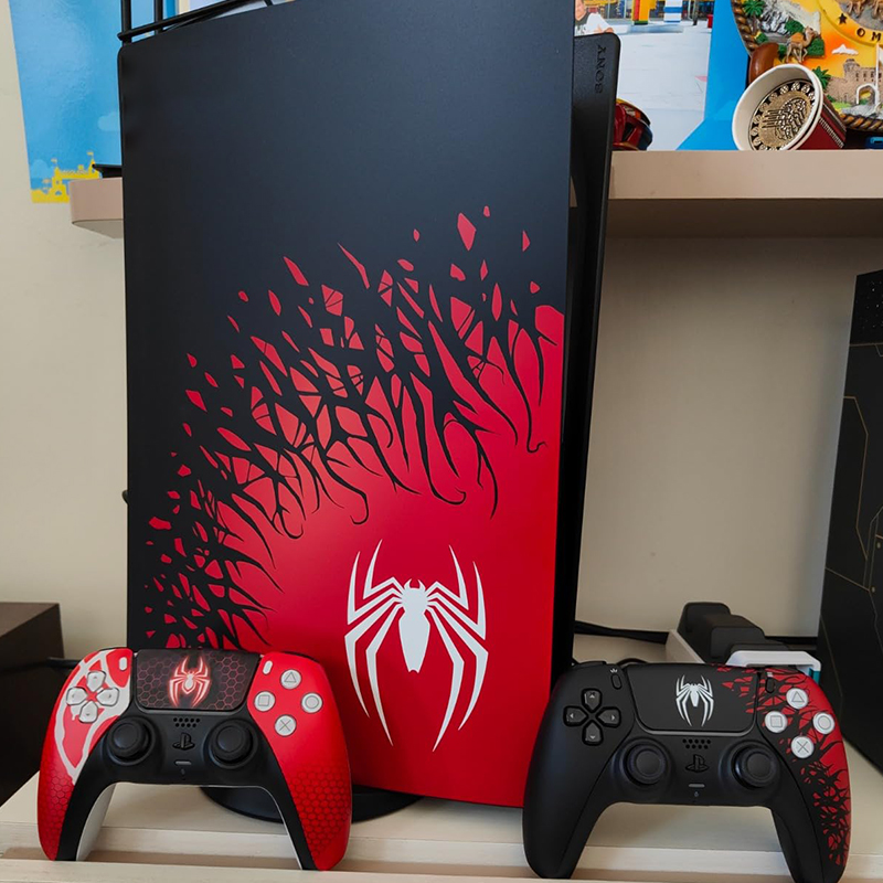 Curated visual reference: Spider Web Decal Skin Sticker Cover For Both Ps5 Disc Photo Inspiration