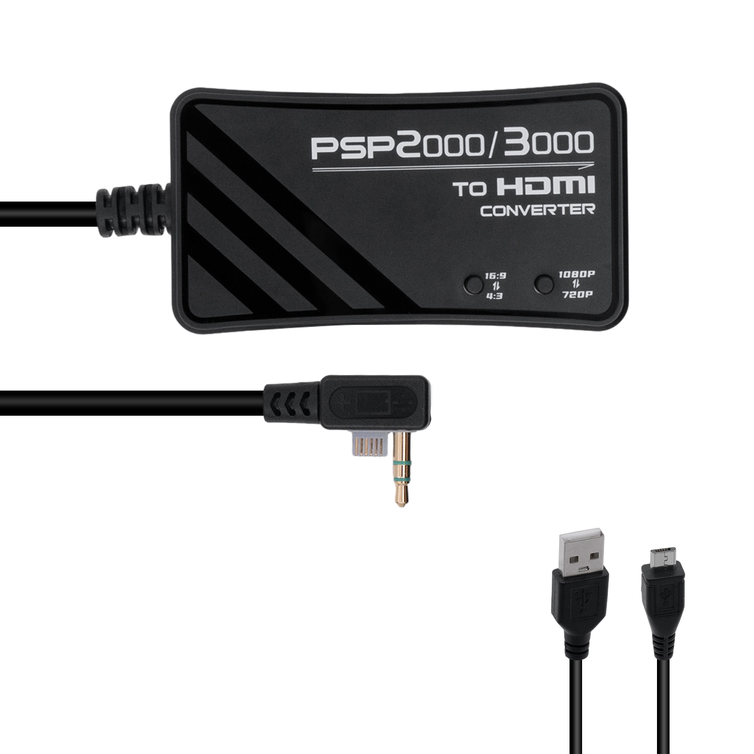 aweskmod Adaptateur RCA vers HDMI, Support 720 1080P pour Caméra, Xbox
