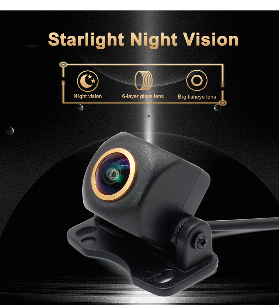 Smartour 4K AHD 1920*1080P Fisheye Lens Vehicle Car Front Rear View ...