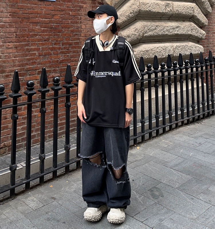 【READY STOCK】ProMan winnersquad t shirt Hip Hop Style Mesh oversize T ...