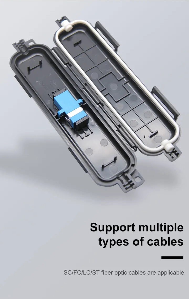 JT-COM FTTH Fiber Cable Protective Box Waterproof SC coupler Connector ...