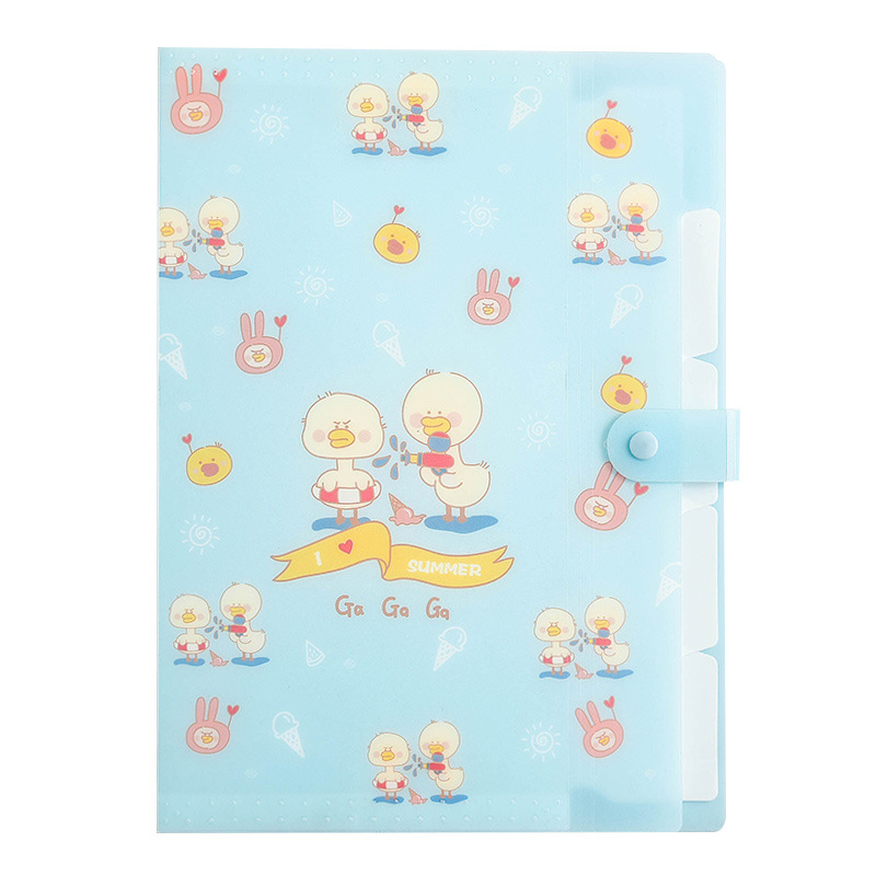Happy Duck Letter A4 Paper Expanding File Folder 5 Pockets Accordion ...