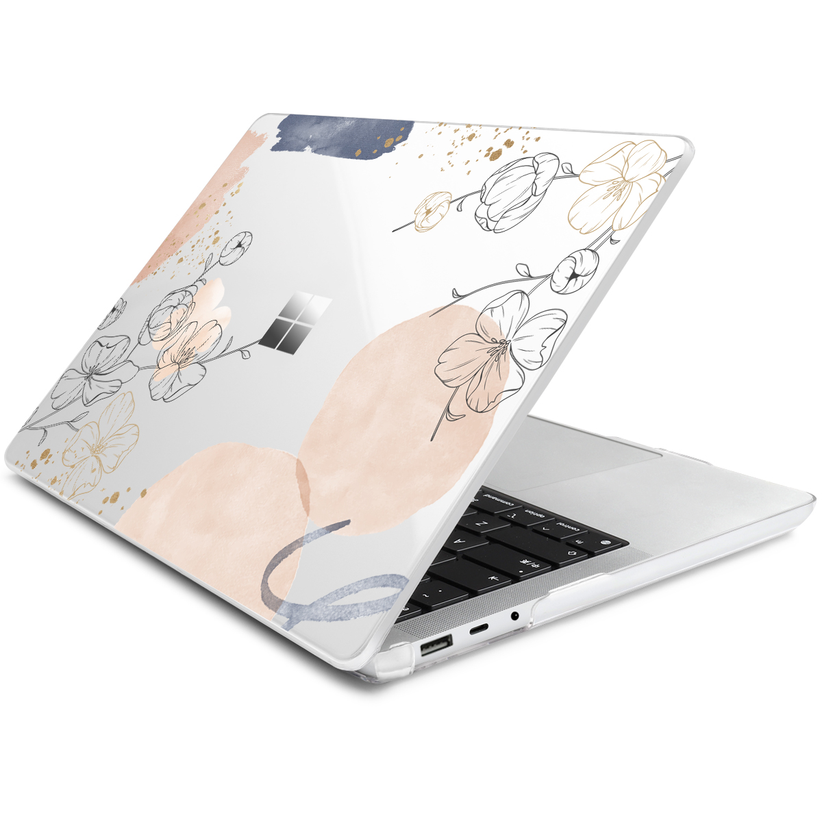4 in 1 Case for Microsoft Surface Laptop 3/4/5 with Alcantara/Metal ...