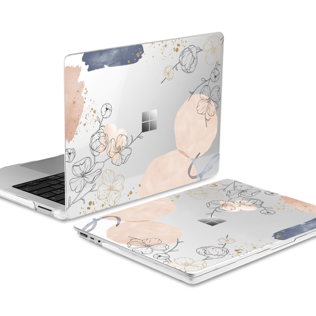 4 in 1 Case for Microsoft Surface Laptop 3/4/5 with Alcantara/Metal ...