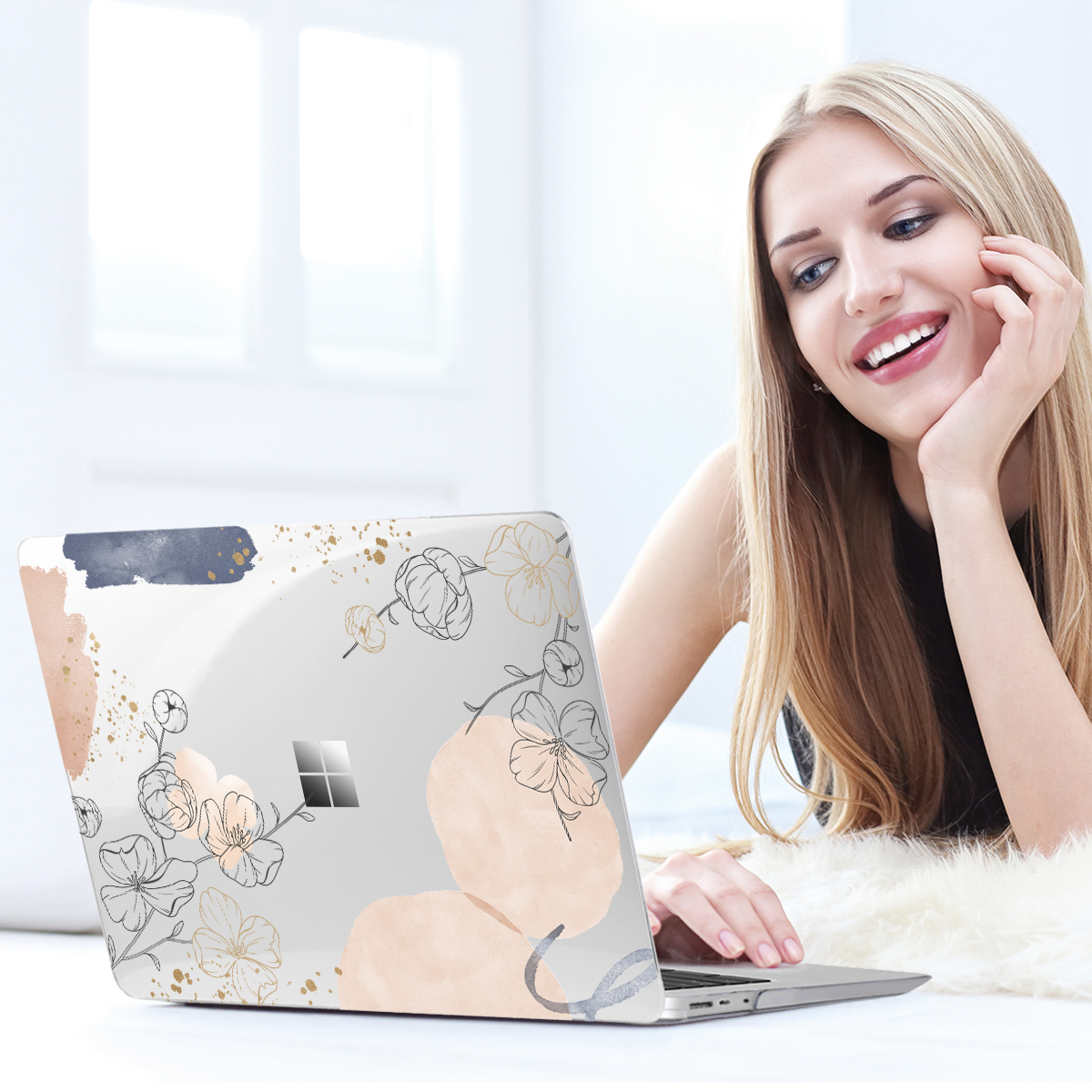 4 in 1 Case for Microsoft Surface Laptop 3/4/5 with Alcantara/Metal ...
