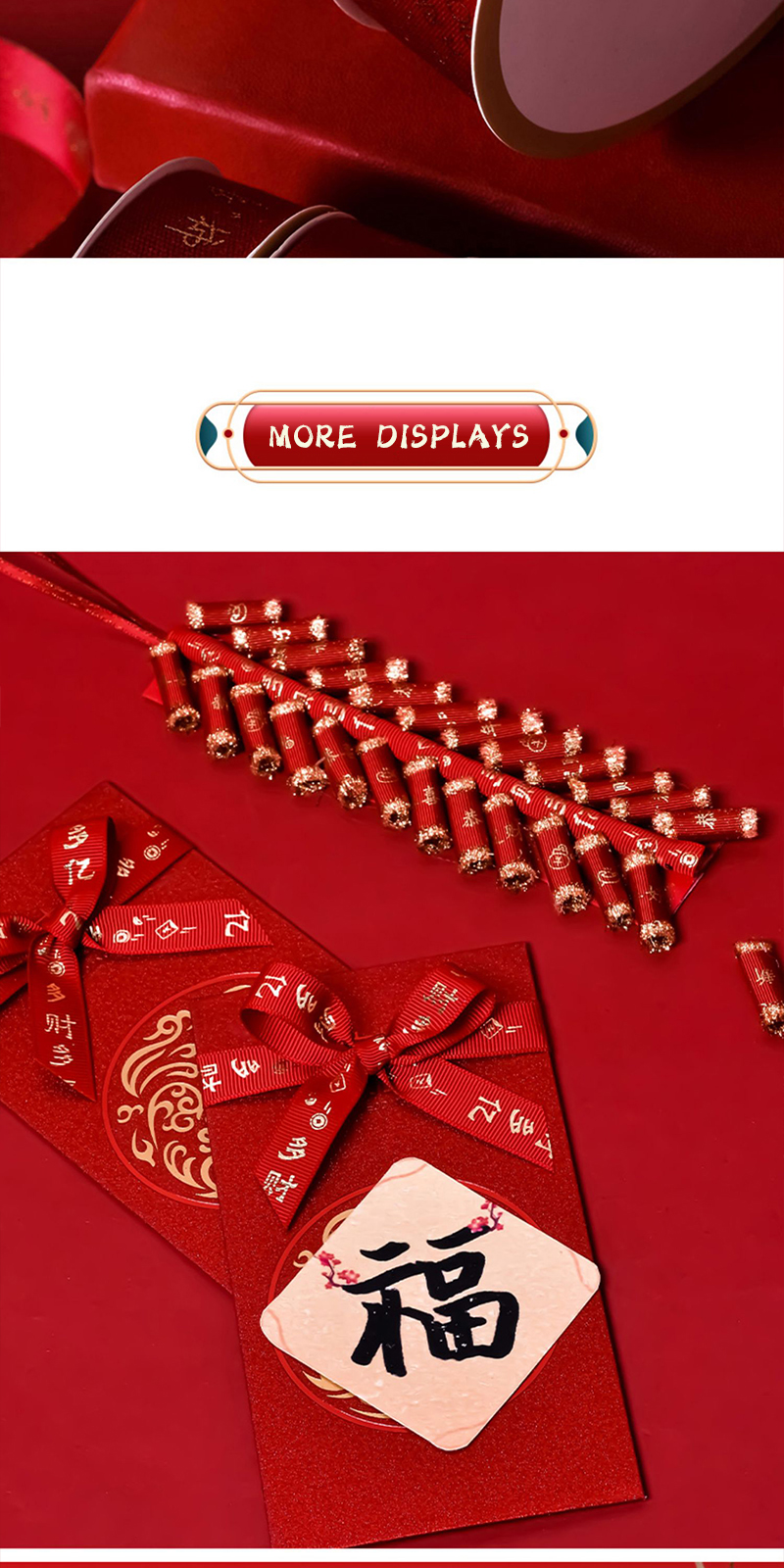9metres/roll Happy New Year series ribbons New Year greetings ...