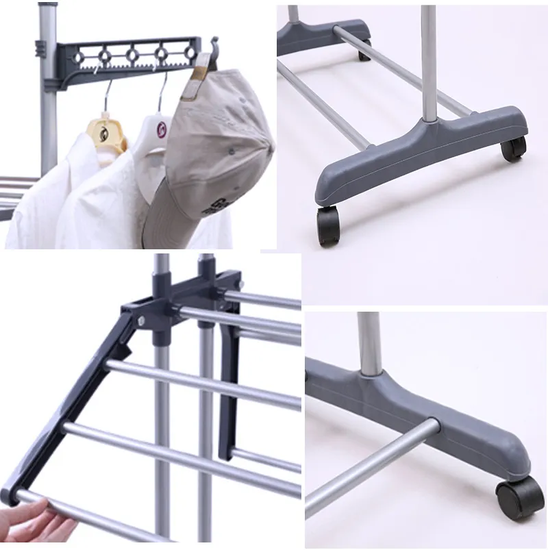 3-Tier Clothes Drying Rack Foldable Laundry Garment Drying Rack with ...