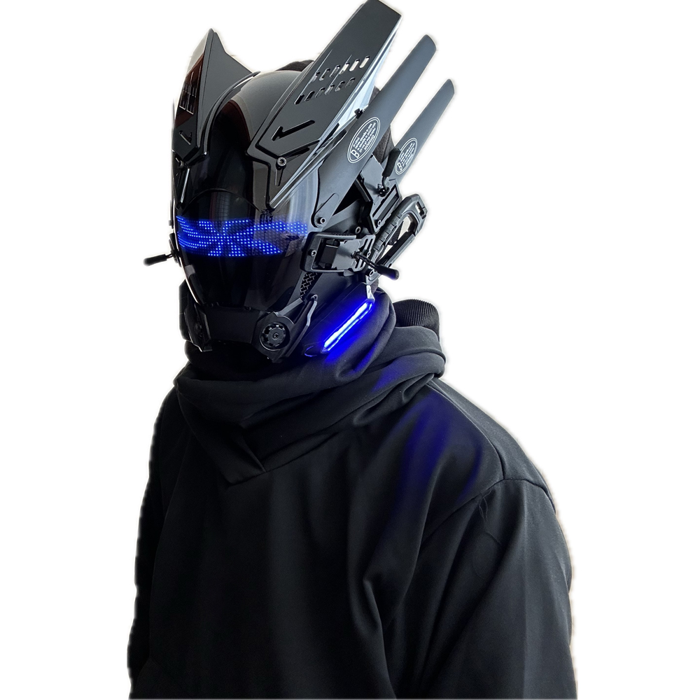 Cyberpunk Mask LED Customizable Bluetooth Mask for Party, APP Control ...