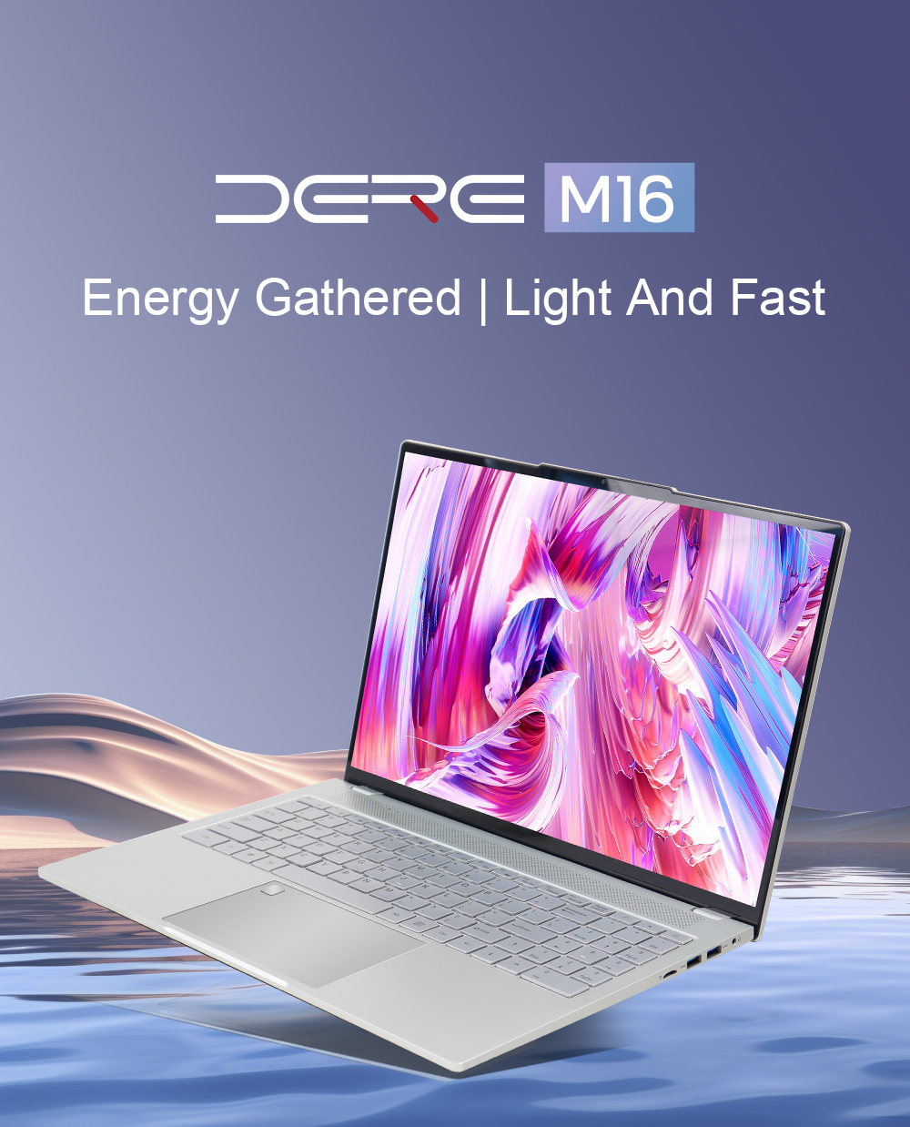 DERE M16 Laptop 16 Inch Laptop Intel N95 Up To 3.40 GHz 2.5K IPS Screen ...
