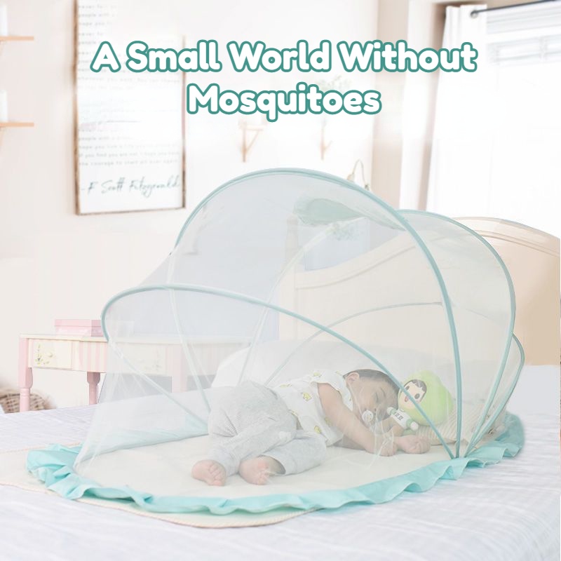 Folding Mosquito Net Baby Bed Mosquito Net Kelambu Bayi Baby Mosquito ...