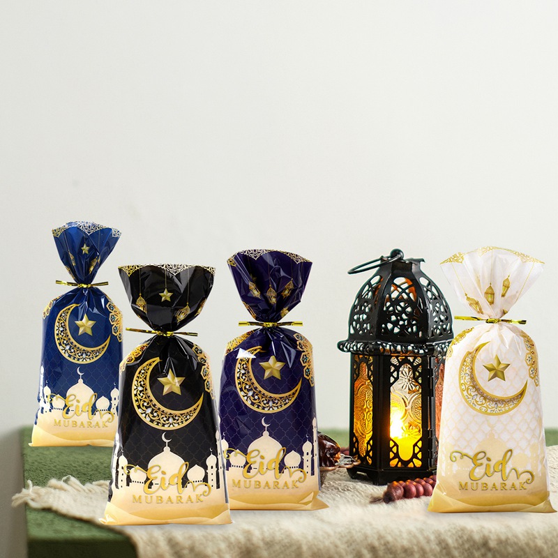 【New】Raya Decoration 25/50PCS Eid Mubarak Gift Bags Raya 4 Design Mix ...