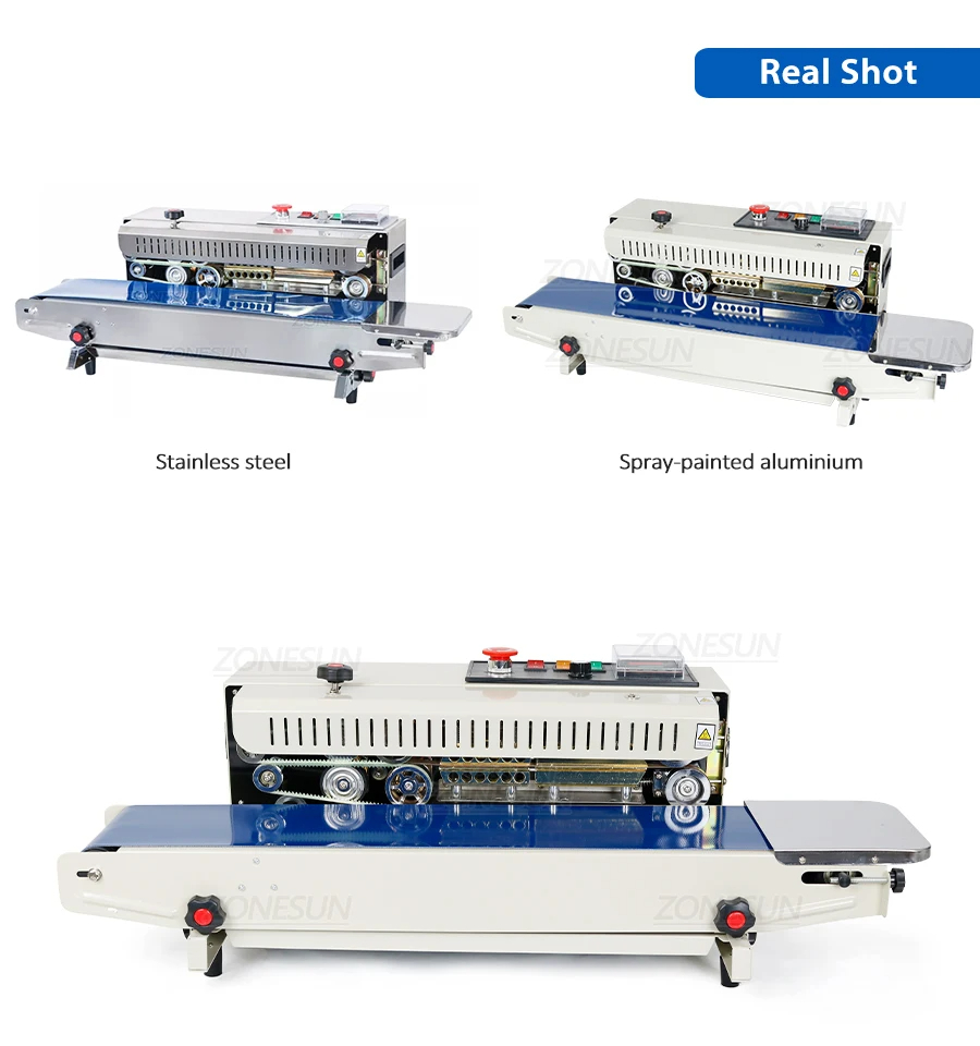 ZONESUN FR900 Electric Continuous Bag Sealer Plastic Bags Sealing