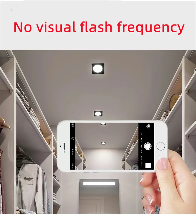 LED Slim Square Pinlight Downlight 7W 12w 15w 20w Recessed Grill ...