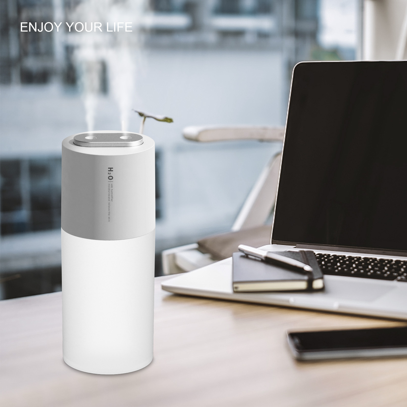 OATSBASF 400ML Nano Spray Air Humidifier Wireless Rechargeable Car Air ...