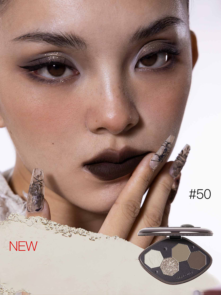 Description Picture 4 of itemGirlcult Dark series eyeshadow four inventions New metal shiny creative color Cool girl fashion eyeshadow