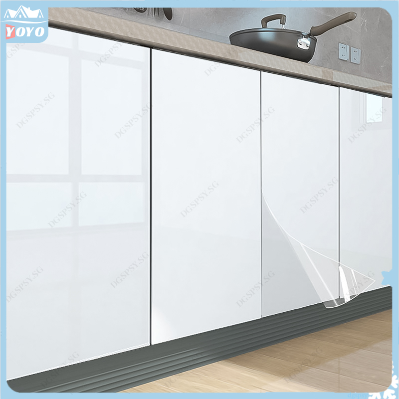Kitchen greaseproof stickers cabinet protective film transparent ...