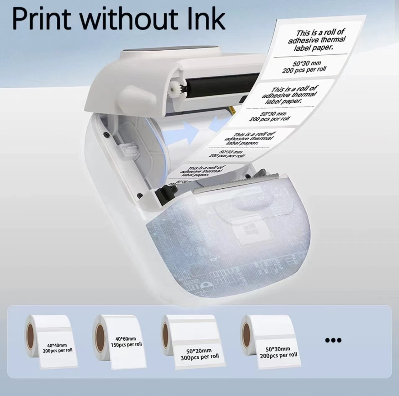 Thermal Label Printer P50 Mini Sticker Printer Portable Wireless Bluetooth  Labeller DIY Adhesive Label Sticker like Marklife P50 - AliExpress