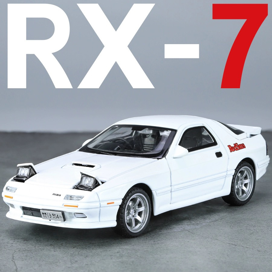 1:32 Scale Mazda RX7 Alloy Car Model Diecast Car Sound Light Car Lovers ...