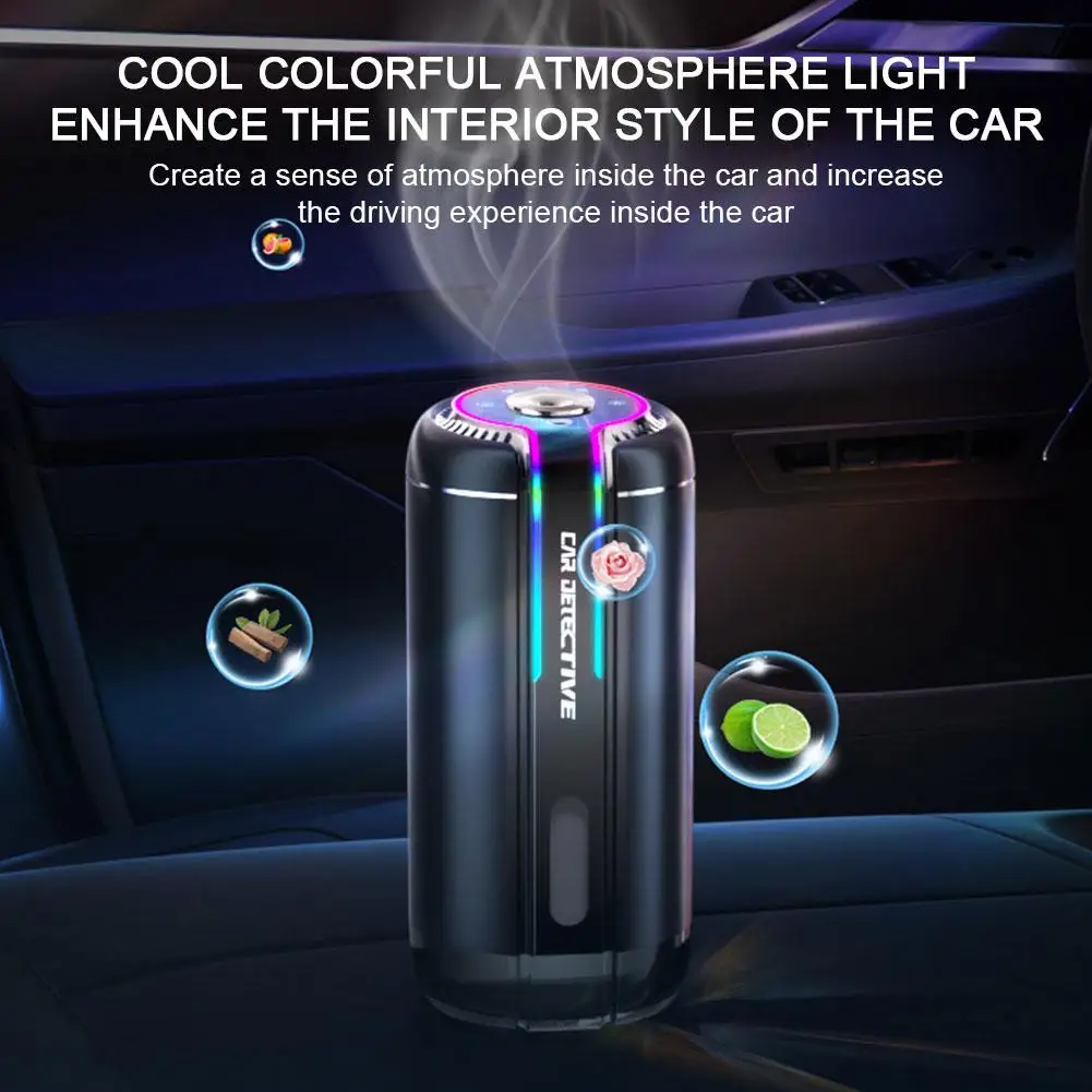 Car Air Refresher aromatherapy with LED amibent light and starry sky ...