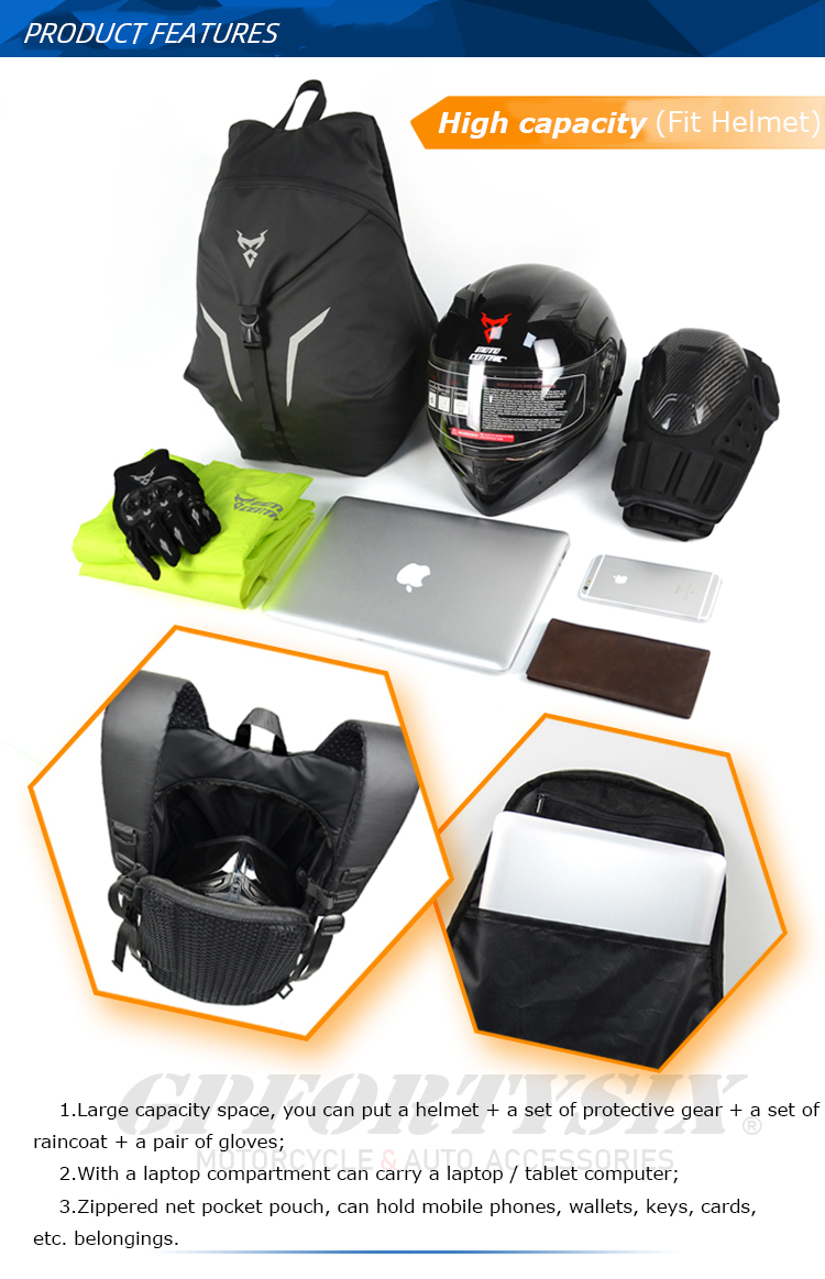 Motorcycle Backpack Multifunction Waterproof Motorcycle Leisure Pack ...