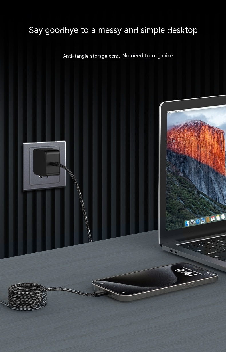 100W Magnetic Storage Cable PD Super Fast Charging Cable Woven Magic ...