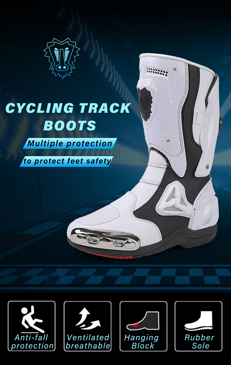 Motorcycle Boots Men Moto Riding Boot Summer New Breathable Motorcycle ...