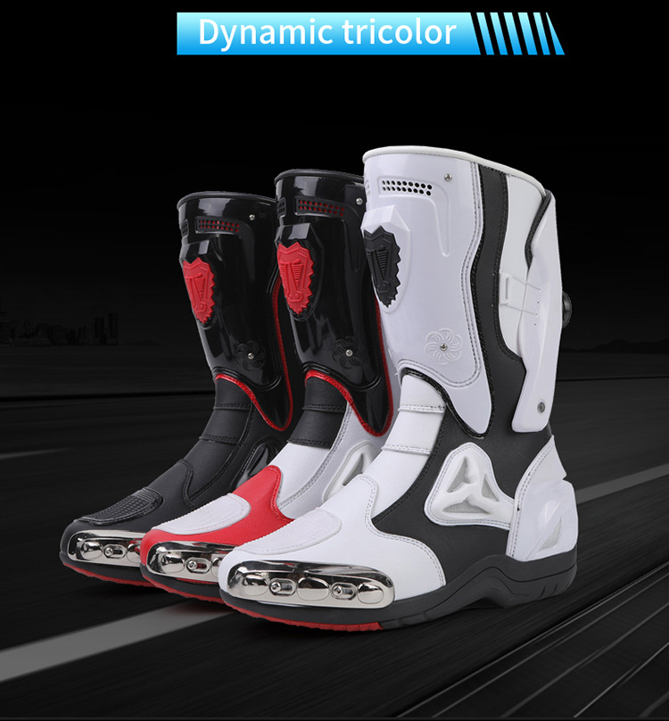 Motorcycle Boots Men Moto Riding Boot Summer New Breathable Motorcycle ...