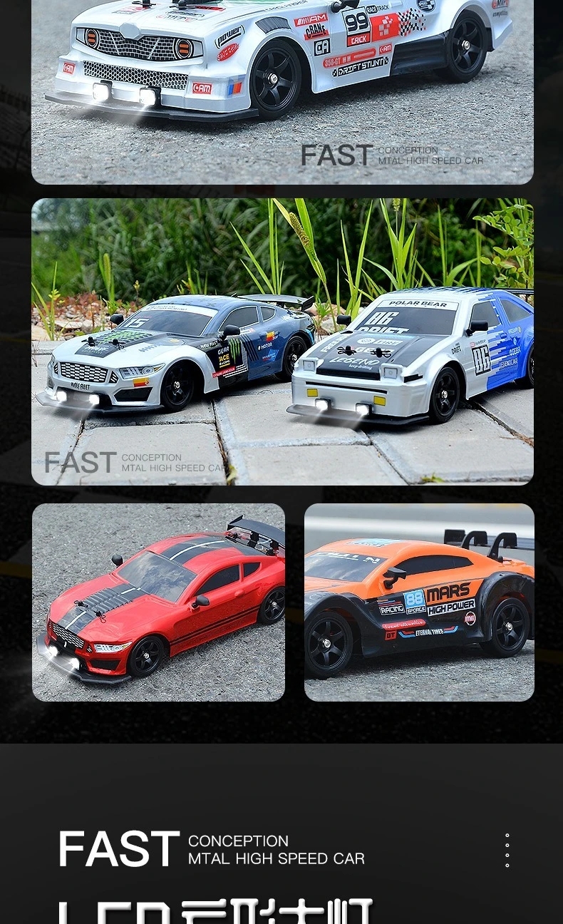 Système D'Éclairage LED 16 Lumières Pour Voiture RC 1/8 1/10 – Feux Avant, Clignotants, Freins, Recul – Compatible Axial, Tamiya, Traxxas