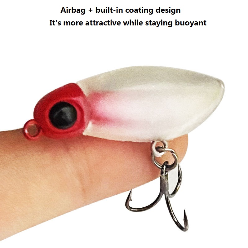 SwimBait Lure Floating Tackle Minnow Bait Inline Treble Hook High ...